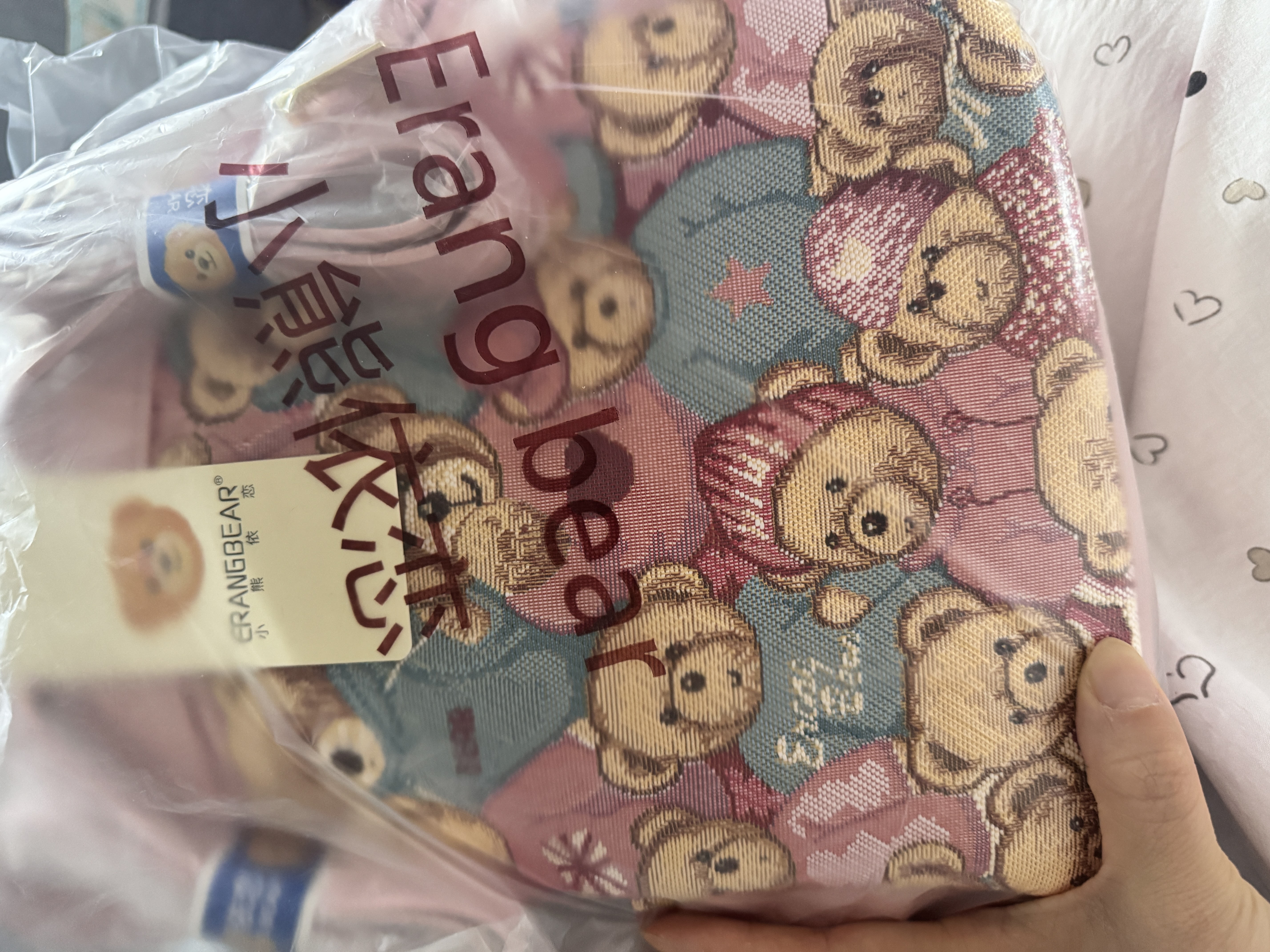 小熊依恋双肩包小众设计时尚百搭帆布轻便户外双肩包迷你小背包情人节礼物 实拍图