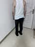 红豆居家（Hodohome）男士纯棉无袖背心四季打底内搭基础汗衫男 白色 L 170/95  实拍图