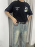 七匹狼男士皮带真牛皮2026新款针扣式腰带男牛仔裤带父亲节礼物送爸爸 黑色 实拍图