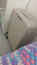 汉客行李箱女拉杆箱男大容量镇店之宝双层拉链密码箱子旅行箱24英寸白 实拍图