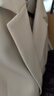 尚都比拉职业通勤西服女春秋气质百搭外套易打理高级感小西装 云白 M  实拍图