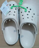 卡骆驰（CROCS）贝雅卡骆班洞洞鞋轻便耐磨一脚蹬休闲鞋女鞋时尚沙滩鞋|205089 冬日白/彩色-1LI 41 /42(260mm) 实拍图