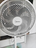 美的（Midea）【飓风节能】七叶柔风立式电风扇/家用轻音落地扇/台式小型风扇/大风力遥控定时摇头风扇 SAH35BSJ 实拍图