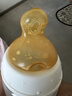NUK德国进口乳胶奶嘴防胀气新生婴儿仿母乳大宝宝硅胶宽口径奶瓶配件 乳胶6个月以上 M号 (中圆孔) 实拍图