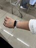 电子手表女生男生运动防摔夜光只看时间手环 白色（不带公仔） 实拍图
