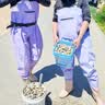 熊火女士下水裤赶海装备大人水裤下半身涉水服全身防水雨裤带雨鞋连体 女款紫色下水裤【3D修身】 39 实拍图
