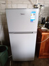 美的（Midea）112L两门小冰箱灰色双温小冰箱迷你家用宿舍租房灵活摆放节能低音深冷速冻 BCD-112CM 实拍图