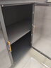帅仕（shuaishi）厨房置物架落地岩板餐边收纳柜橱柜微波炉烤箱锅具储物架碗柜用具 【免钉安装】灰3层120长45深-可调高丨特厚强承重 实拍图