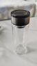 【京东物流配送】高硼硅双层玻璃杯大容量泡茶杯水杯子茶水分离杯 【双层加厚】茶杯350ml1只 实拍图