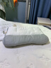 意尔嫚护颈椎枕头成人男士专用深度睡眠乳胶舒颈枕芯单人白灰色 一对拍2 实拍图