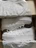 adidas NIZZA PLATFORM厚底增高运动帆布鞋女阿迪达斯三叶草 白   35.5 实拍图