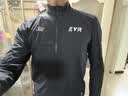 EVR骑行风衣男女防风外套防泼水骑行服梭织面料全天候 量子黑 L 实拍图
