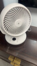 京东京造空气循环扇 家用节能小型电风扇四季循环 桌面小风扇空调伴侣大风量宿舍办公室摇头轻音 小云朵pro 实拍图