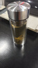 富光玻璃杯双层带茶隔大容量水杯 高档商务泡茶杯 高硼硅杯子500ml 实拍图