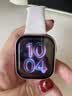 Apple/苹果 Watch S11 智能手表GPS+蜂窝款46毫米玫瑰金色铝金属表壳淡桃粉色运动型表带M/L MFDH4CH/B 实拍图