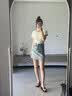 Stevesam人字拖女夏季轻奢软底防滑6CM坡跟厚底松糕跟室外沙滩鞋可外穿女 经典黑色 36 实拍图