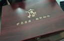 檀轩阁紫砂茶杯紫砂内胆保温杯男士高档水杯送父亲老师节日礼品定制刻字 镜面磨砂黑（皮盒套装）450ml 实拍图