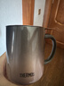 膳魔师（THERMOS）马克杯不锈钢茶杯大容量把手杯保温咖啡杯团购生日礼物TEMC 【镀钛茶漏】日暮金 400ml 实拍图