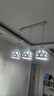 佛山照明LED餐厅灯吊灯具三头吸顶餐吊灯饰创意卧室灯长条50623 实拍图