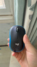 罗技（Logitech）M185鼠标 无线鼠标 办公鼠标 对称鼠标 黑色蓝边 带无线2.4G接收器 实拍图