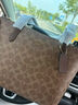 蔻驰（COACH）【品牌直供】女士FIONA24手提单肩托特包棕褐色CBT18 520礼物 实拍图