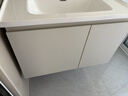 九牧（JOMOO）浴室柜陶瓷一体盆卫生间洗脸盆柜组合洗手盆卫浴洗漱台A2741升级 基础款 镜背美妆收纳 冷灰80cm 【无龙头】 实拍图