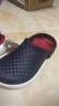 卡骆驰（CROCS）舒乐洞洞鞋沙滩鞋男鞋包头女鞋拖鞋|209964 深蓝色-410 40 (250mm) 实拍图