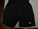 尤尼克斯（YONEX）羽毛球网球运动服男短裤yy速干15048CR-007黑色L 实拍图