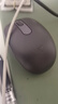罗技（Logitech）M196 无线蓝牙鼠标 办公鼠标 笔记本商务办公家用 小巧便携 对称手型 石墨灰 实拍图