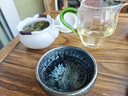 建缘天成建阳建盏茶杯油滴盏杯建窑黑釉瓷陶瓷茶具情侣对杯主人杯茶盏 金蓝百花对杯（礼盒装）120ml2只 实拍图