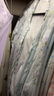婧麒（JOYNCLEON）月子服夏薄款竹棉孕妇睡衣产后哺乳待产胸垫家居服 蓝L Jyz157092 实拍图