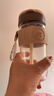 物生物（RELEA）玻璃杯女士水杯大容量高颜值咖啡杯吸管杯花茶杯学生杯子生日礼物 实拍图