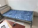 折叠床成人家用简易双人床办公室午休床宿舍单人床1米5老式硬板床 升级款双面软包莫兰迪色100cm 静音不摇晃+实木护腰床板 实拍图