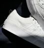 adidas NIZZA PLATFORM厚底增高运动帆布鞋女阿迪达斯三叶草 白   36 实拍图