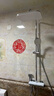 九牧（JOMOO）花洒淋浴套装亮银琴键自动除垢精铜水路淋浴器36602-536/1B-1 实拍图