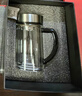 希诺双层玻璃杯男家用商务办公水杯带手柄泡茶杯子XN-9320 290mL 实拍图