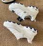 斯凯奇（Skechers）女鞋小白熊女士休闲鞋子厚底增高百搭运动软底老爹鞋女99999863 白色/海军蓝色/WNV 37.5 实拍图