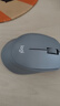 罗技（Logitech）M330 轻音鼠标 无线鼠标 办公鼠标 右手鼠标 带无线微型接收器 灰色 实拍图