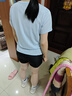 安踏母亲节礼物速干套装丨运动短袖短裤两件套女跑步吸湿透气羽毛球服 实拍图