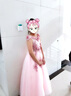 姣霓公主裙主持人女童礼服婚纱花童演出服晚礼服蓬蓬纱 藕色长款 160 实拍图