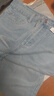 真维斯（Jeanswest）冰丝牛仔裤女2026春夏季薄款高腰直筒宽松阔腿裤天丝垂感拖地裤子 0790月光蓝九分(建议158CM以下) M (建议96-110斤) 实拍图