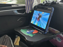 齐选车载小桌板后排折叠桌子汽车餐桌吃饭写作业多功能后座笔记本支架 【跳跳龙】免组装伸缩加大加厚抽屉款 实拍图