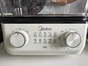 美的（Midea）电蒸锅电蒸箱家用双层多功能大容量全自动蒸锅一锅多用蒸菜蒸汽神器蒸笼 蒸煮一体蒸汽锅 17.5L 【上蒸下煮】ZGE302399 实拍图