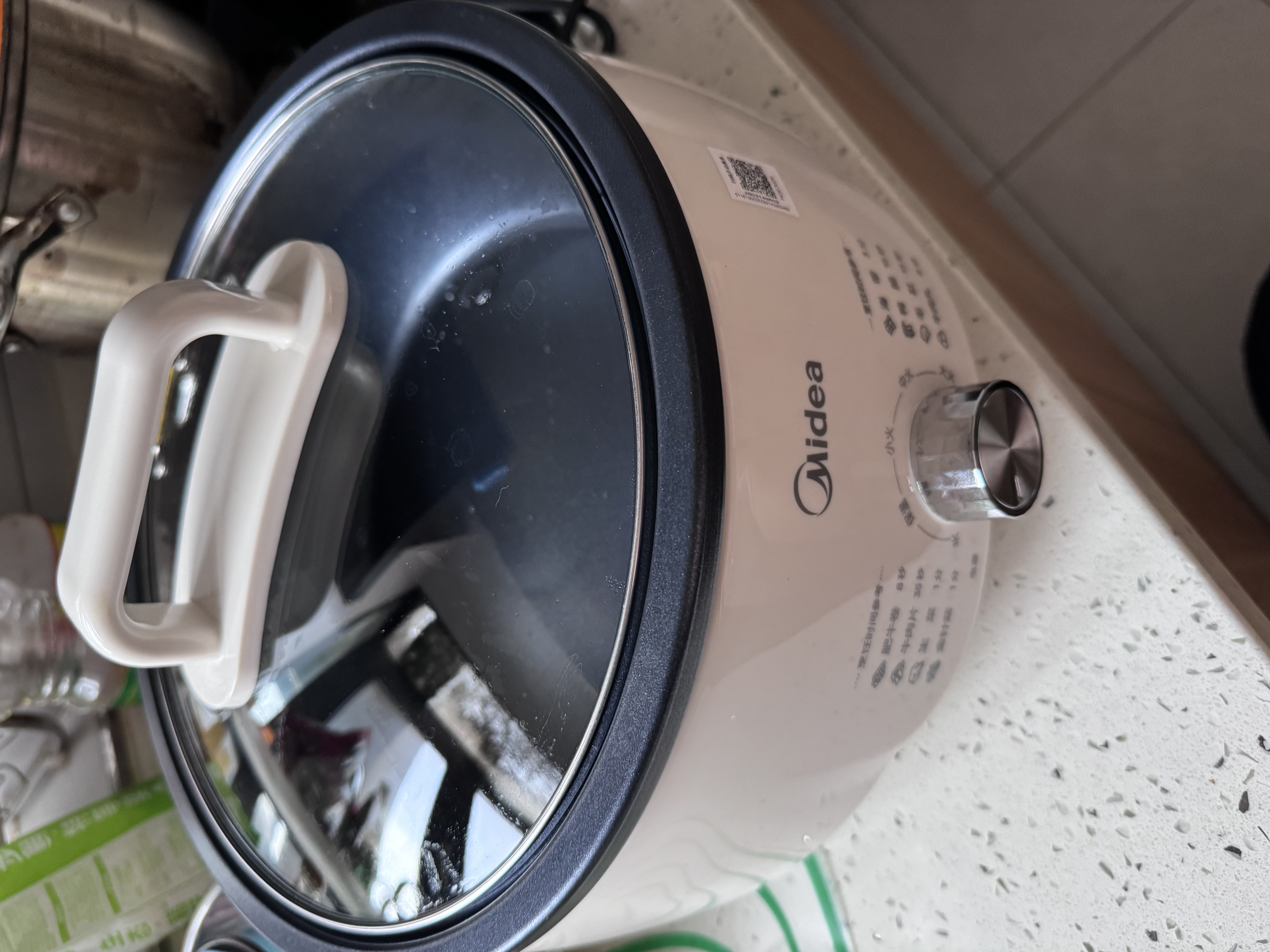 美的（Midea）【品牌直营】多功能锅 分体式电火锅超速沸烤肉锅一锅多用电煮锅火锅专用锅蒸煮炖煎烤涮一体 4.5L 【分体旋钮调温】HGE3026 实拍图