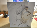 水月雨羽翼 Edge 头戴式蓝牙耳机ANC主动降噪便携可折叠hifi长续航蓝牙5.4 米白色 实拍图
