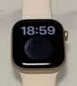 Apple/苹果WatchS11智能手表GPS款46毫米银色铝金属表壳雾紫色运动型表带S/M-联通补贴 实拍图