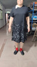 梵花秀中年胖妈妈夏装连衣裙短袖2026新款大码40岁50中老年人女洋气裙子 高品质连衣裙 5XL 建议穿170-190斤 实拍图
