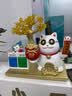 吉十招财猫摆件自动招手开业大摆件店铺收银台发财树送朋友礼物开业礼 红色招财猫【收款码+语音播报+自动摇手】礼盒装 实拍图