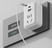英特曼欧标转换插头USB/Typec韩国转接头德标欧洲德国插座转换器法国俄罗斯泰国越南插排插座 实拍图