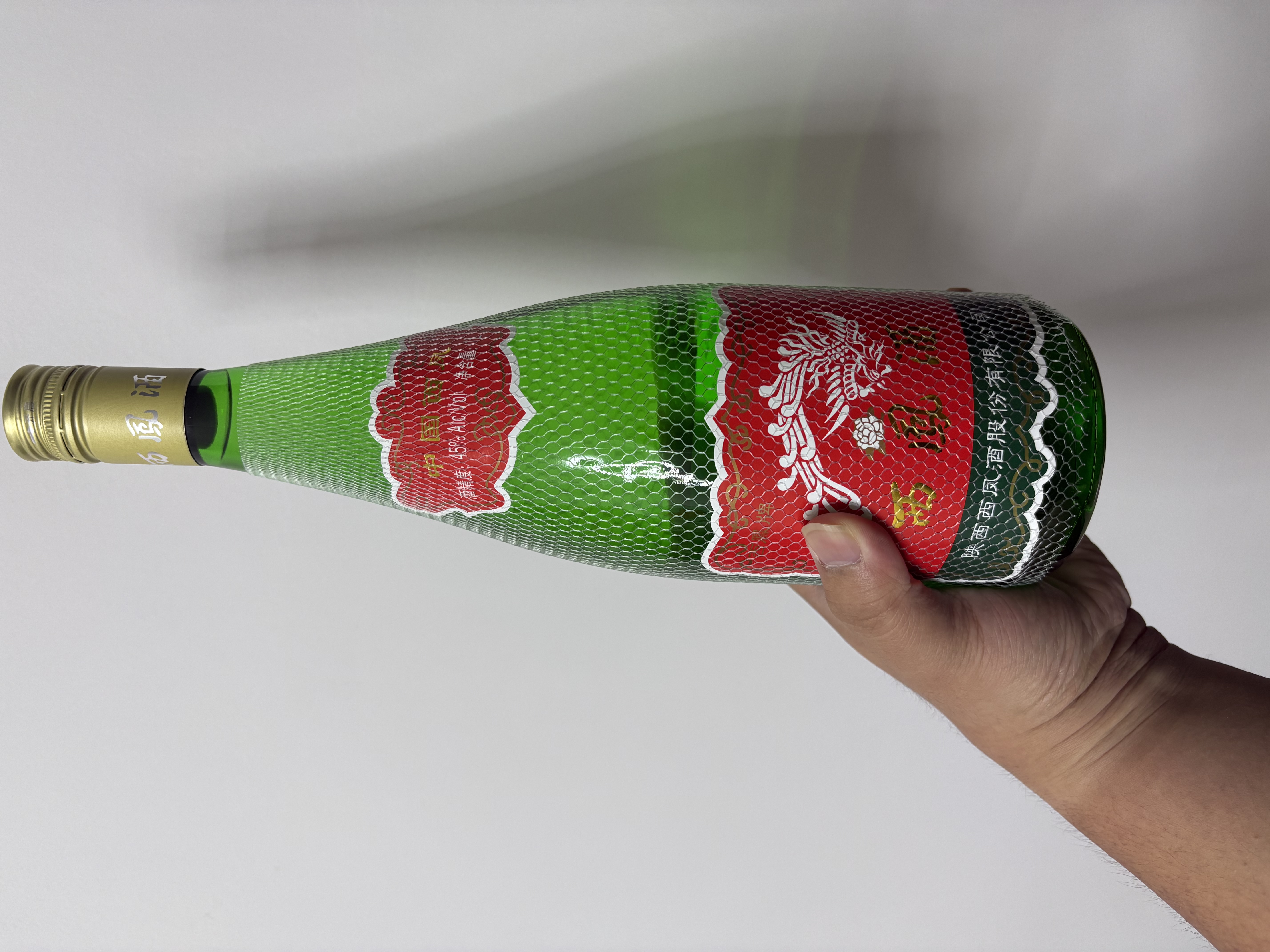 西凤酒 绿瓶省外版 45度 1L 单瓶装 凤香型白酒 实拍图